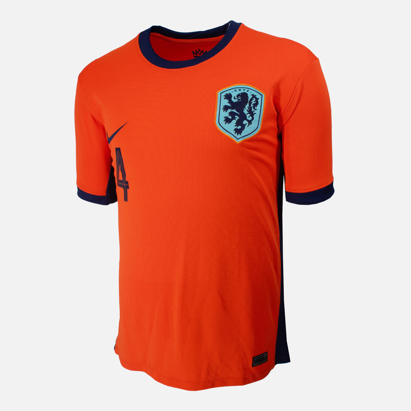 Virgil Van Dijk Signed Netherlands Shirt 2024-25 Home [4]