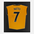 Framed Neto Signed Wolverhampton Wanderers Shirt [Lite]