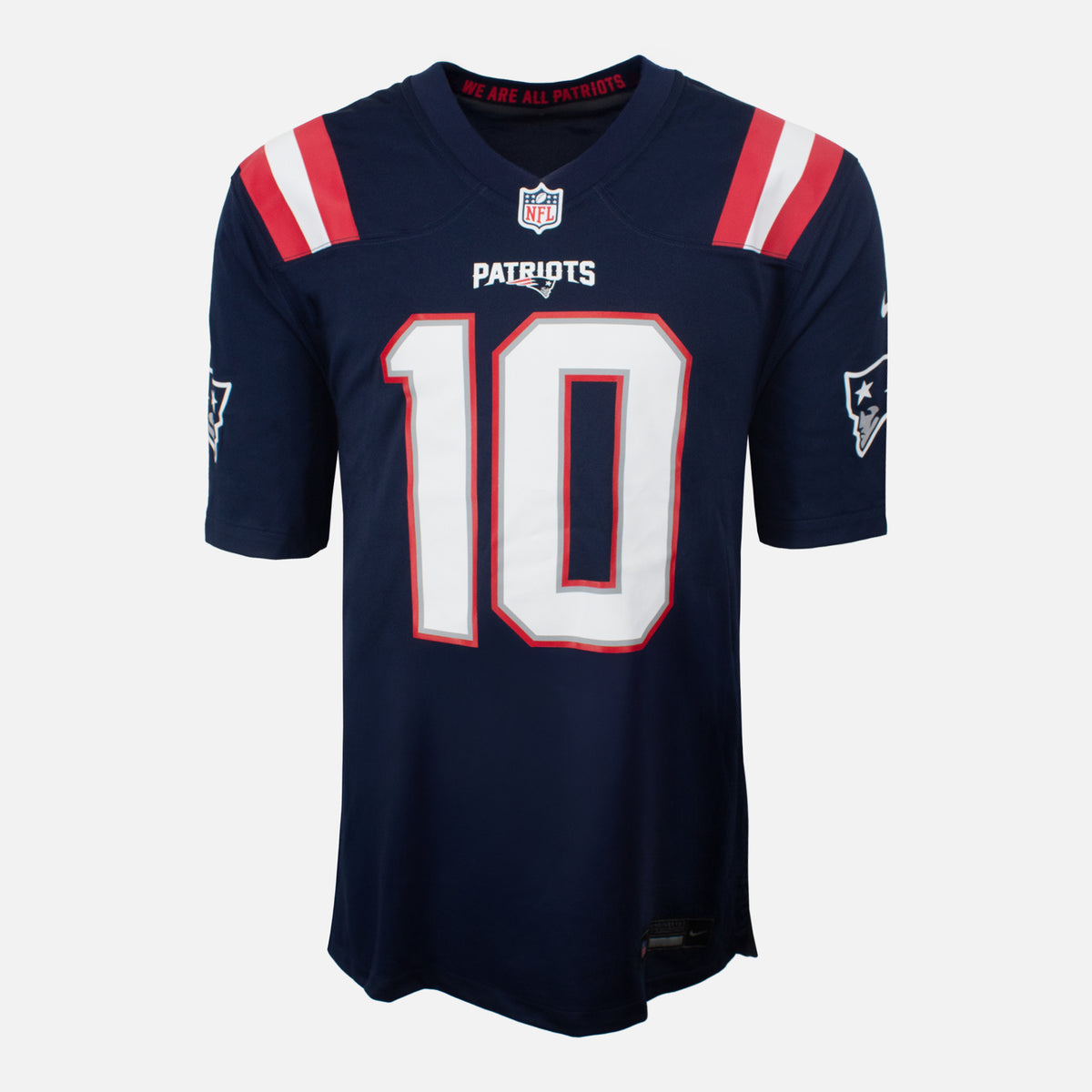 New England Patriots Jersey Nike Game Home Maye 10 [New] L — Looking after your new New England Patriots Home shirt | The Vault