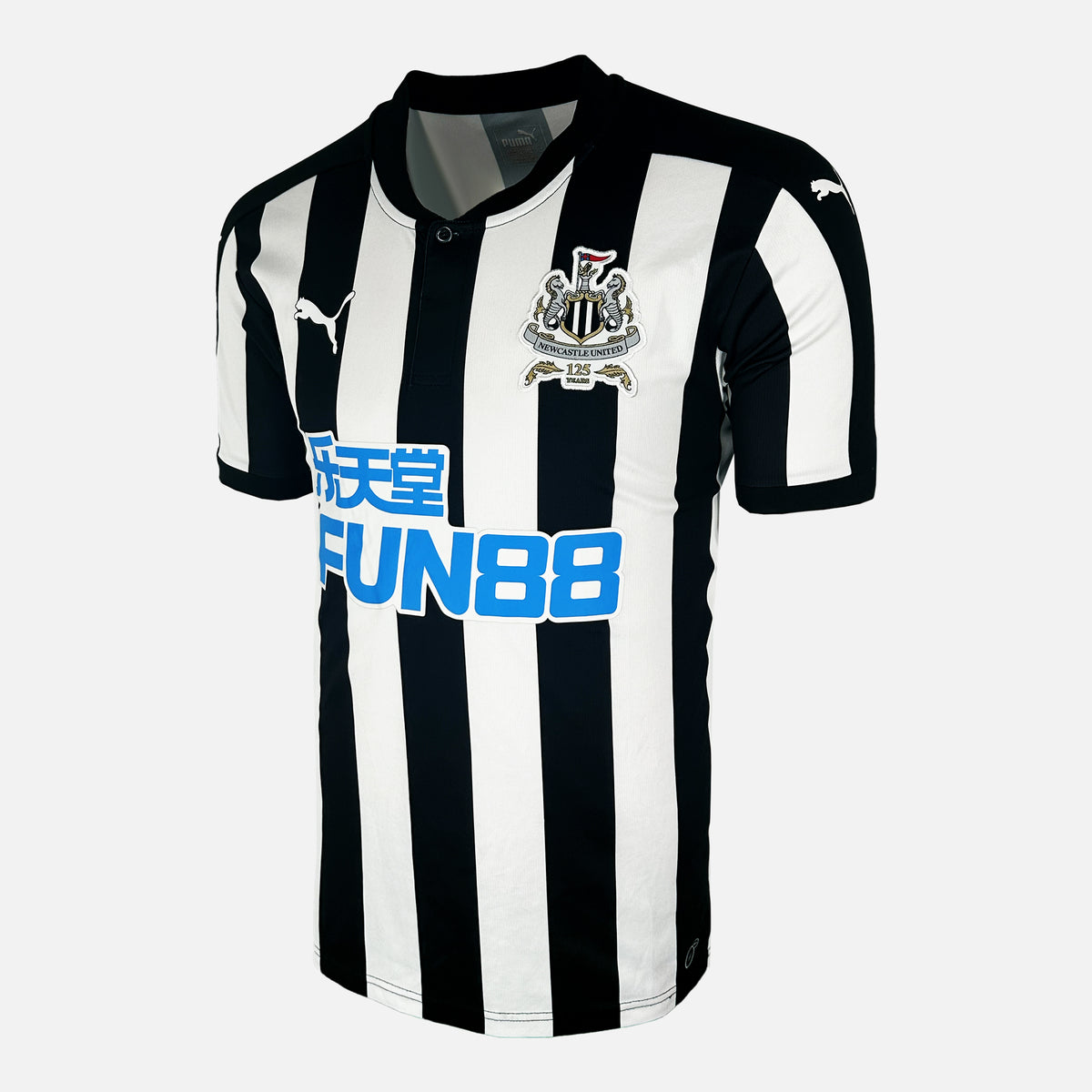 2017-18 Newcastle United Home Shirt [Excellent] M — Verified official Newcastle United shirt, condition graded | The Vault