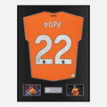 Framed Nick Pope Signed Newcastle United Shirt 2023-24 Goalkeeper [Classic]