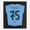 Framed Nico O'Reilly Signed Shirt, Manchester City Home [Lite]