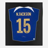 Framed Nicolas Jackson Signed Chelsea Shirt, Number 15 [Mini]