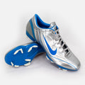 Nike Mercurial Vapor II Boots Silver/Blue FG [Excellent] UK 8