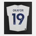 Framed Noah Okafor Signed Shirt, Leeds United [Lite]