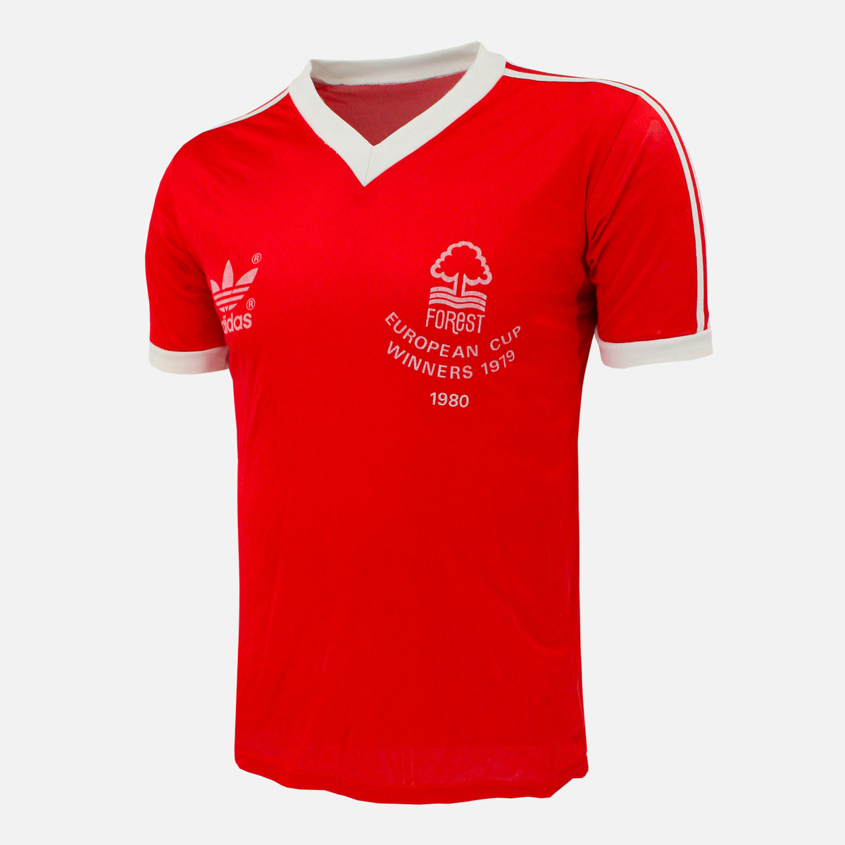 1979-80 Nottingham Forest Home Shirt European Cup Winners [Good] S — Verified official Nottingham Forest shirt, condition graded | The Vault
