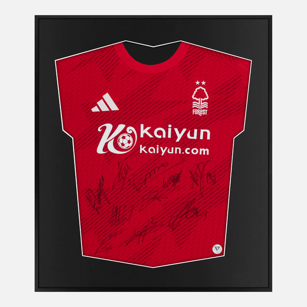 Framed Nottingham Forest Signed Shirt, Full Squad [Lite]