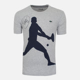 Framed Novak Djokovic Signed Shirt Lacoste Grey [Classic]