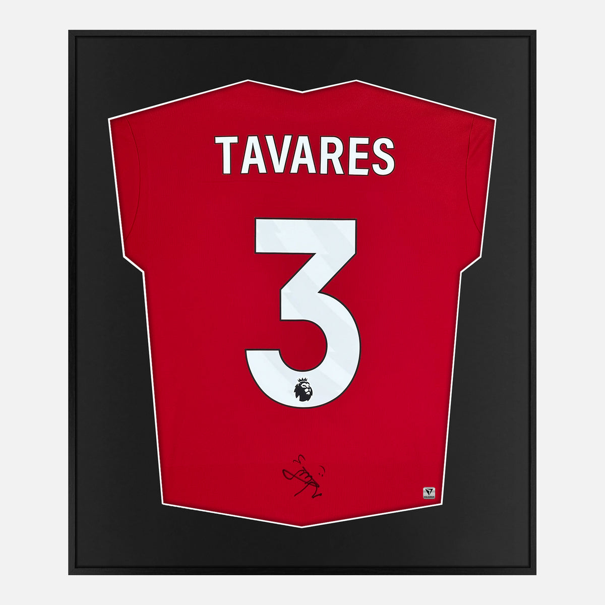 Framed Nuno Tavares Signed Nottingham Forest Shirt [Lite] — Authentic signature with NFC and COA | The Vault