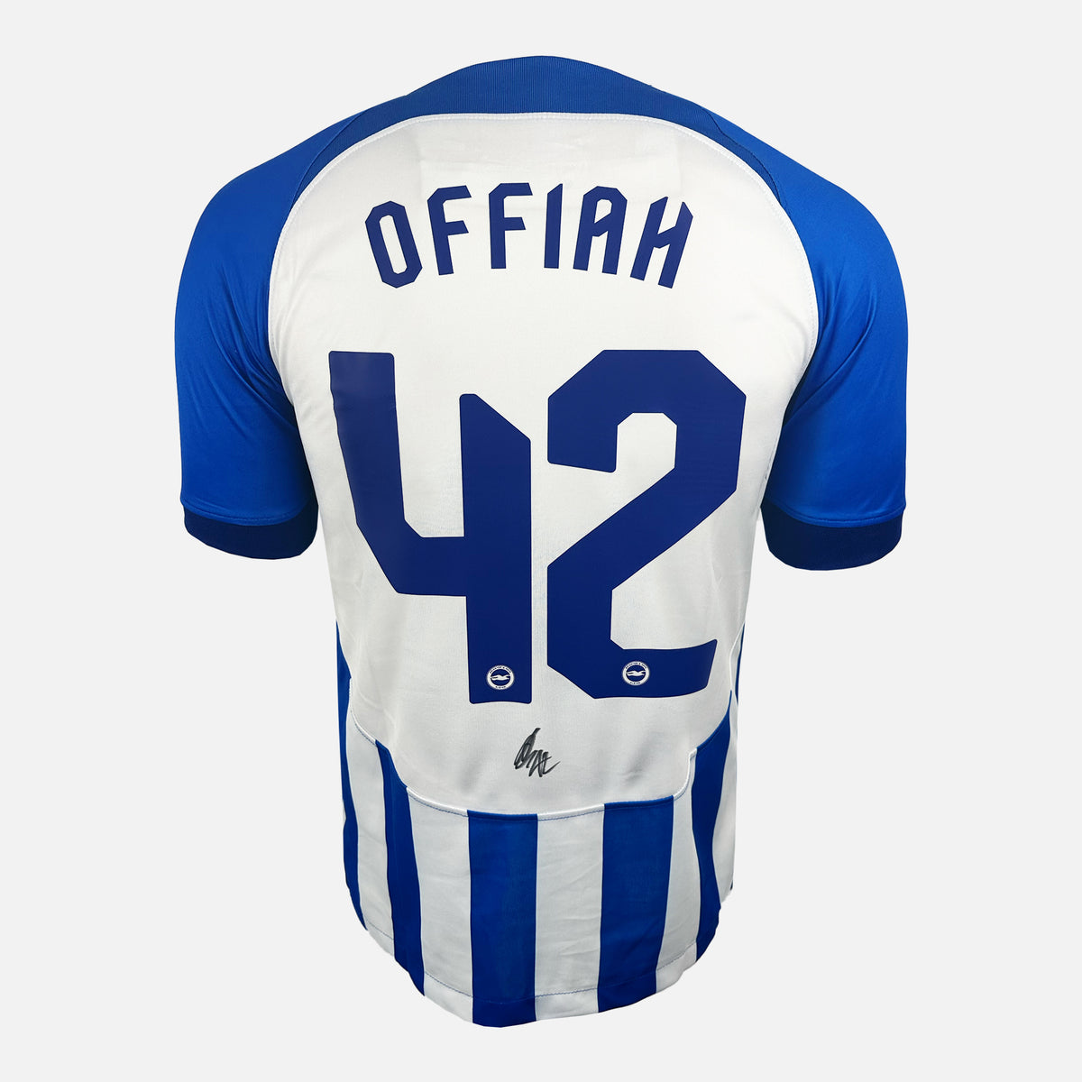 Odeluga Offiah Signed Brighton & Hove Albion Shirt Home 2023-24 [42] — Brighton & Hove Albion signed shirt from the 2023 to 2024 season | The Vault