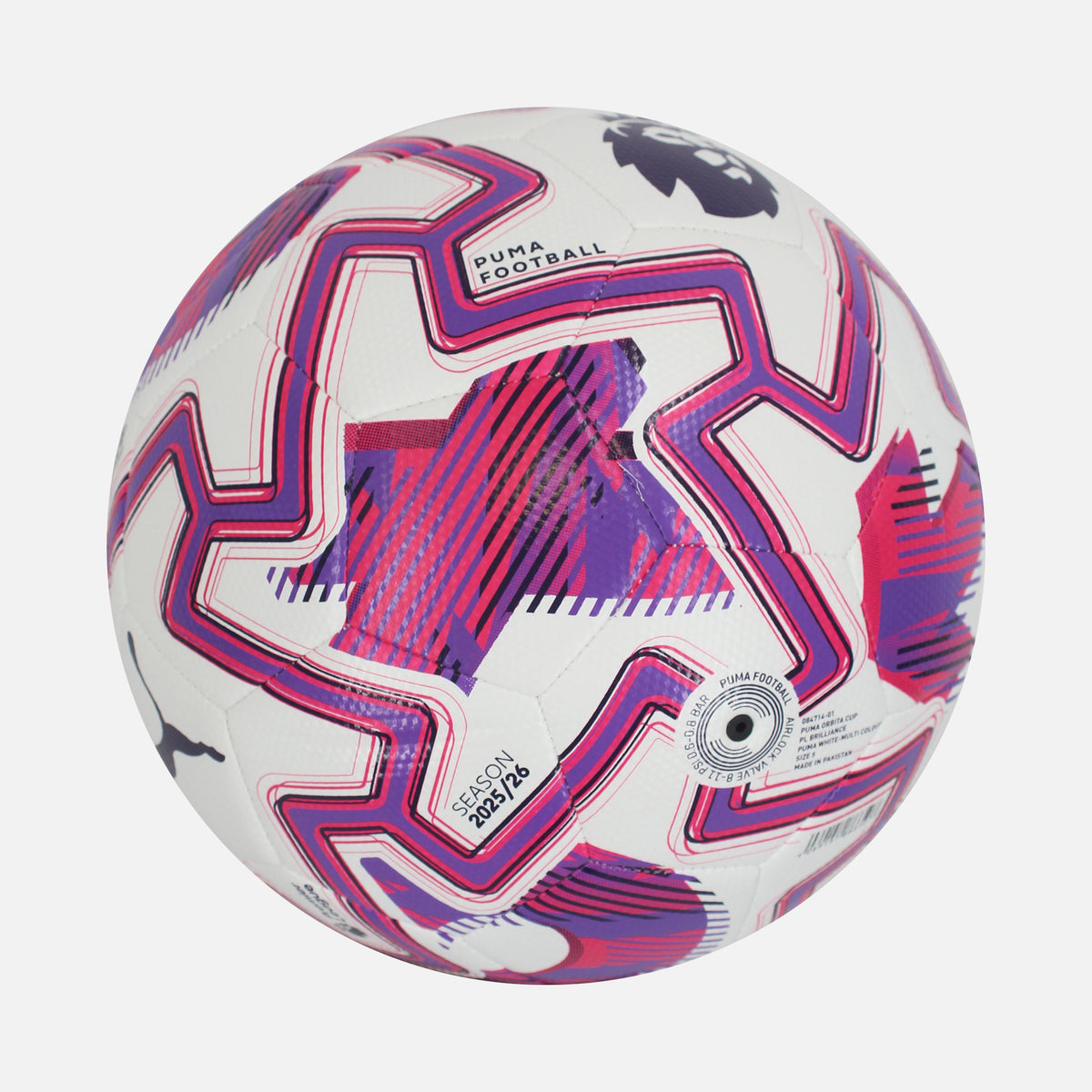 Puma Orbita Cup Premier League Ball 2025-26 Brilliance [New] — Which ball size do I need? | The Vault
