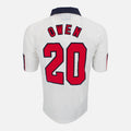 1997-99 England Home Shirt Owen 20 [Excellent] L