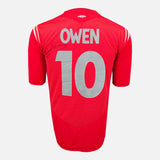 Framed Michael Owen Signed England Shirt Away 2004-06 [Classic]