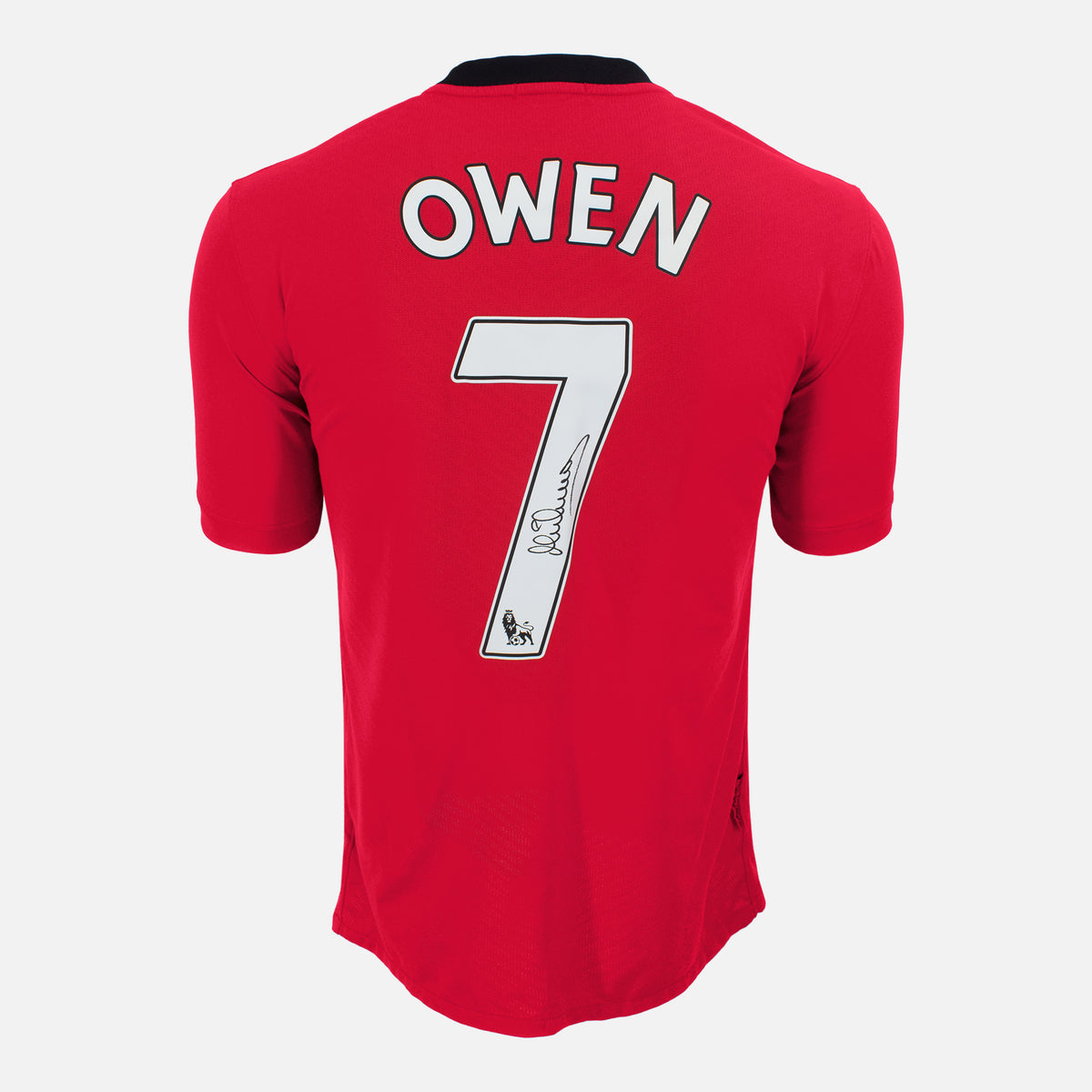 Michael Owen Signed Manchester United Shirt 2009-10 Home [7] — Manchester United signed shirt from the 2009 to 2010 season | The Vault