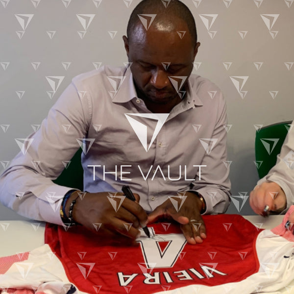 Patrick Viera Signed Arsenal Shirt Home [4]