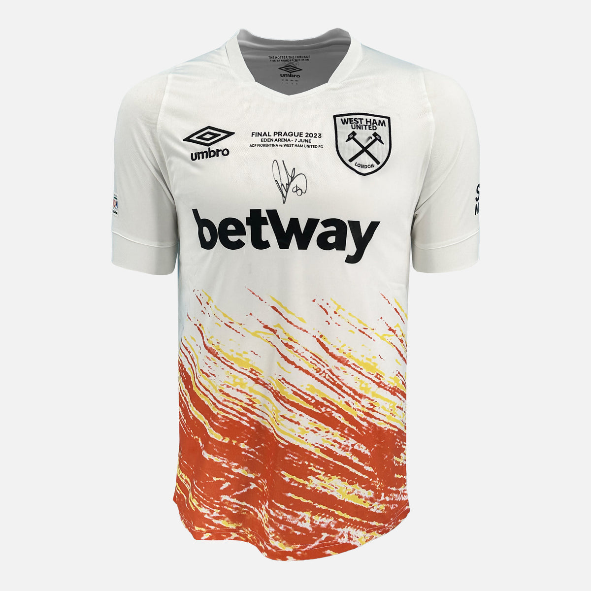 Pablo Fornals Signed West Ham Shirt 2023 Conference Final Winners [Front] — West Ham United signed shirt from the 2023 season | The Vault
