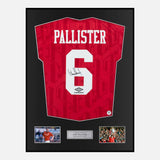 Framed Gary Pallister Signed Man United Jersey [Classic]