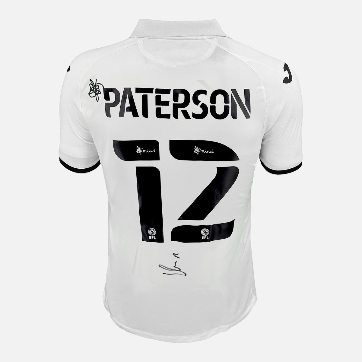 Jamie Paterson Signed Swansea City Shirt 2022-23 Home [12] — Swansea City signed shirt from the 2022 to 2023 season | The Vault