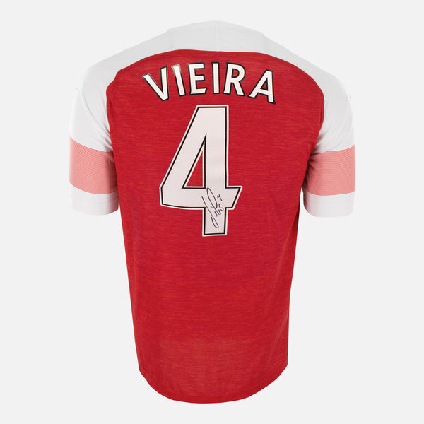 Patrick Viera Signed Arsenal Shirt Home [4]