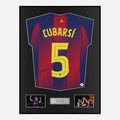 Framed Pau Cubarsi Signed Barcelona Shirt 2025-26 Home [Classic]