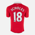 2010-11 Manchester United Home Shirt Scholes [Excellent] L