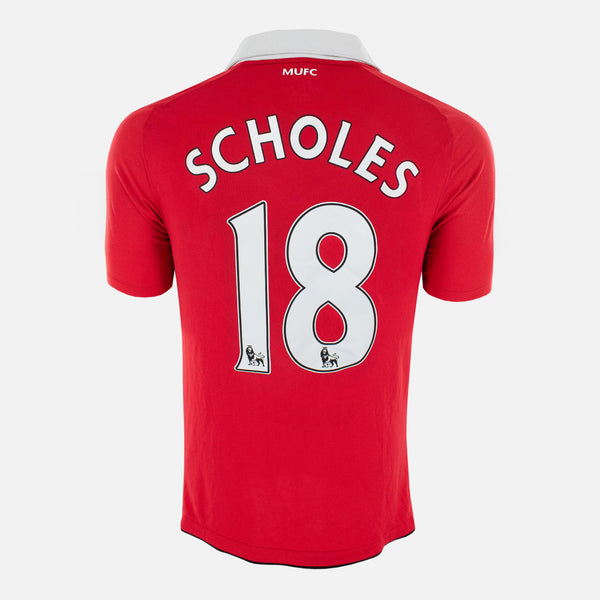 2010-11 Manchester United Home Shirt Scholes [Excellent] L