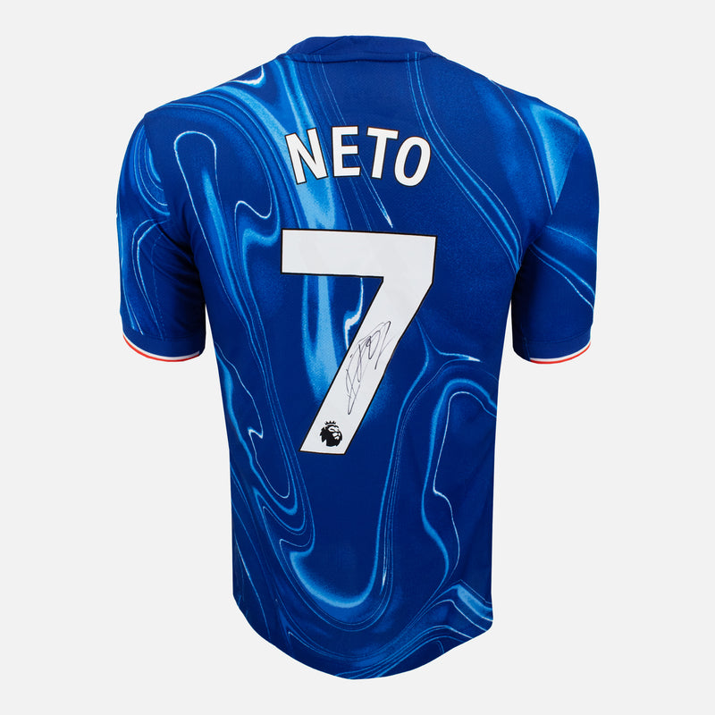 Framed Neto Signed Shirt, Chelsea New Home [Mini]