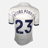 Pedro Porro Signed Tottenham Hotspur Shirt 2023-24 Home [23]