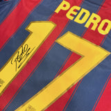 Pedro Signed Barcelona Shirt 2009-10 Home [17]