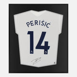 Framed Perisic Signed Shirt, Tottenham, White Home [Mini]