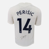 Framed Ivan Perisic Signed Tottenham Hotspur Shirt 2021-22 Home [Modern]