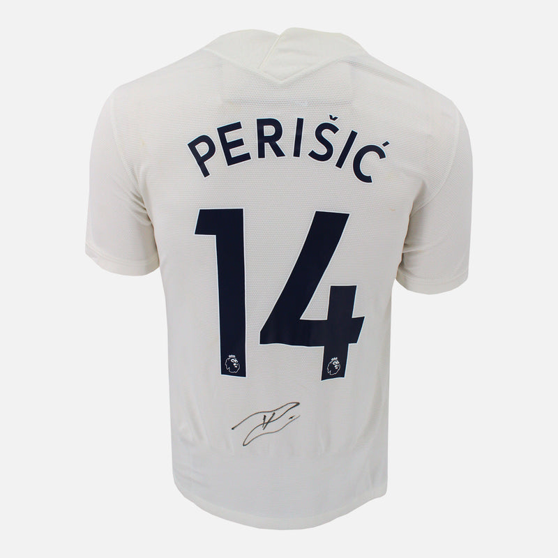 Framed Ivan Perisic Signed Tottenham Hotspur Shirt 2021-22 Home [Modern]