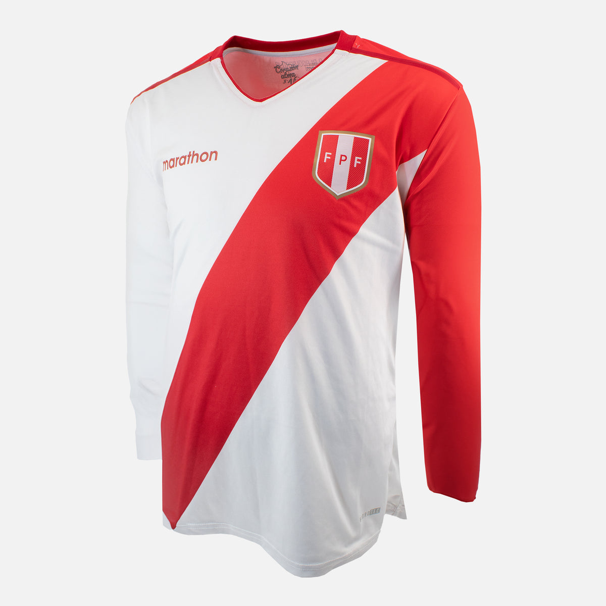 2018-19 Peru Home Shirt long sleeve [Perfect] XL — Verified official Peru shirt, condition graded | The Vault
