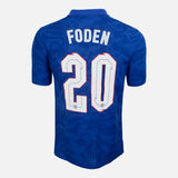 2020-21 England Away Shirt Foden 20 [Excellent]