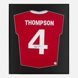 Framed Phil Thompson Signed Shirt, Liverpool, Number 4 [Lite]