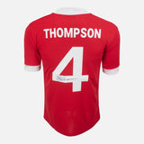 Framed Phil Thompson Signed Shirt, Liverpool, Number 4 [Lite]