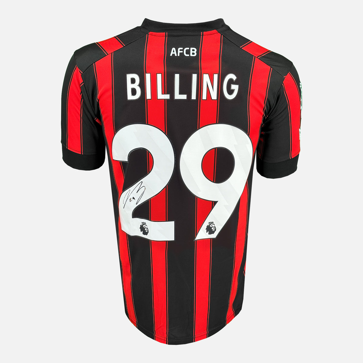 Philip Billing Signed Bournemouth Shirt 2023-24 Home [29] — Bournemouth signed shirt from the 2023 to 2024 season | The Vault