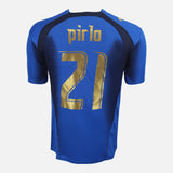 2006 Italy Home Shirt Marco Pirlo 21, 4 Star Edition [Excellent] S