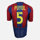 2002-03 Barcelona Home Shirt Puyol 5 [Excellent] L