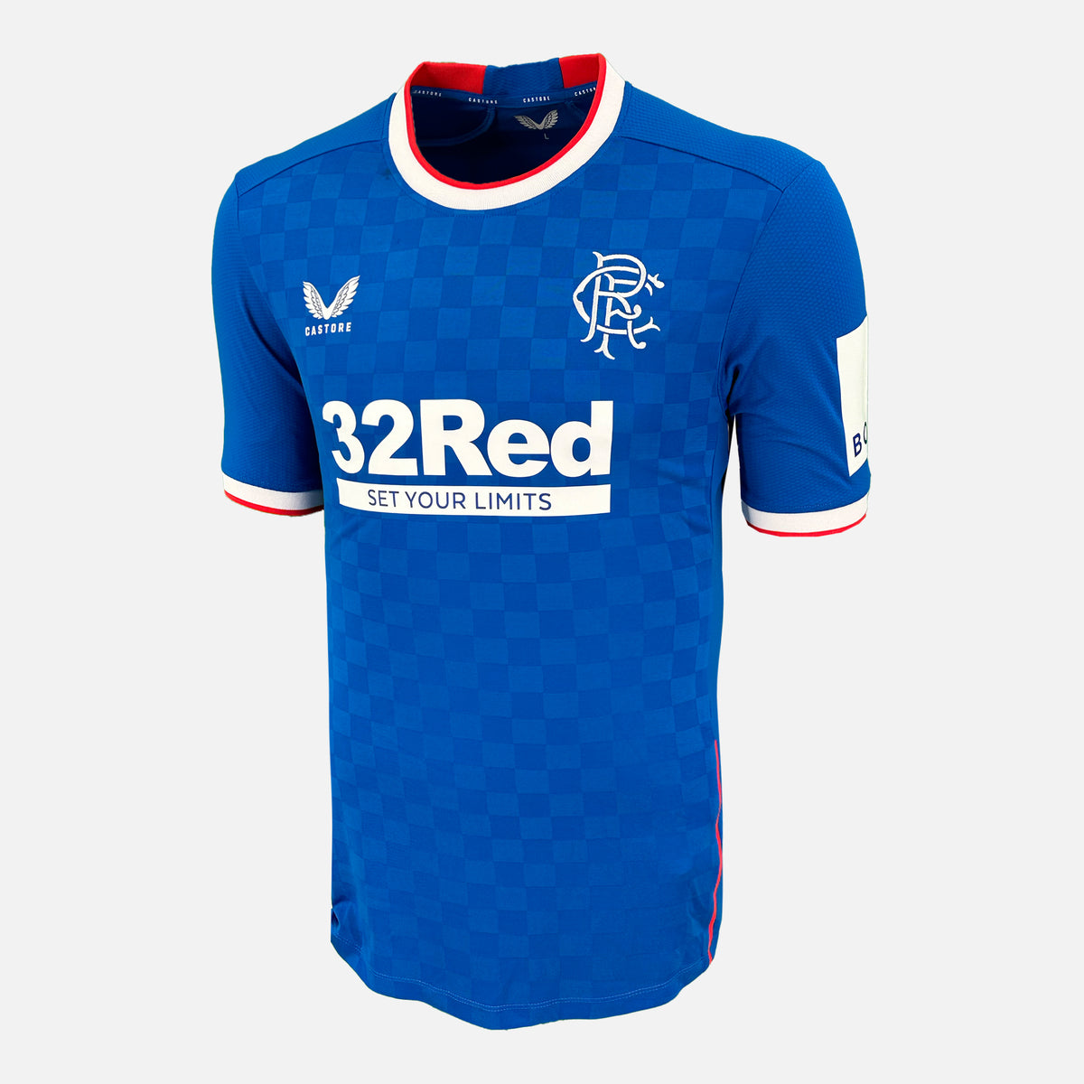 2022-23 Rangers Home Shirt Pro Version CL Badge [New] — Original and official Rangers shirt, brand new with tags | The Vault