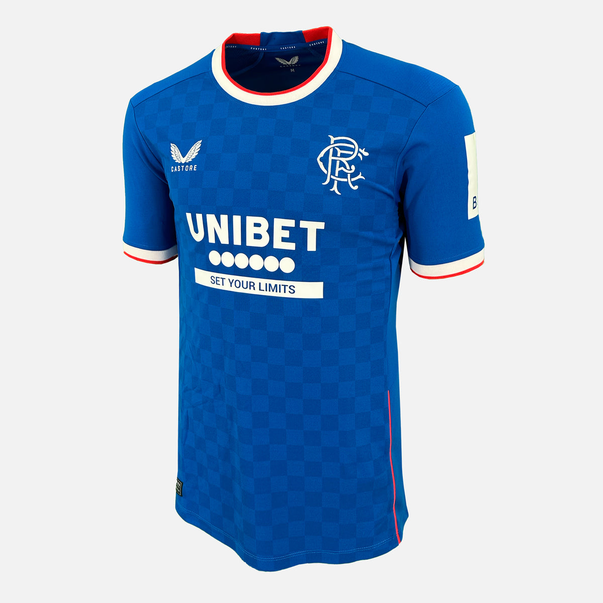 2022-23 Rangers Home Shirt, Full Sponsor Version [New] — Original and official Rangers shirt, brand new with tags | The Vault