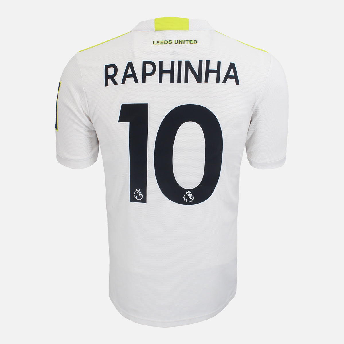 2021-22 Leeds United Home Shirt Raphinha 10 [Perfect] S — Original Leeds United home football shirt from the 2021-22 season | The Vault