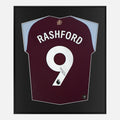 Framed Rashford Signed Aston Villa Shirt, 9 [Lite]