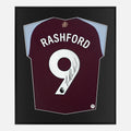 Framed Rashford Signed Aston Villa Shirt, 9 [Lite]