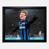 Framed Rasmus Højlund Signed Atalanta Photo [8x10"]