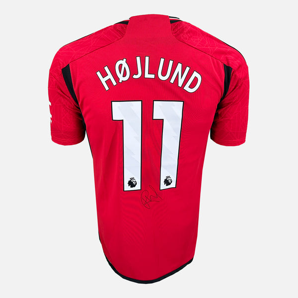 Rasmus Hojlund Signed Manchester United Shirt 2023-24 Home [11]