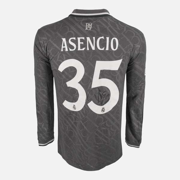Raul Asencio Signed Real Madrid Shirt 2024-25 Third away [35]