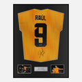 Framed Raul Jimenez Signed Wolves Shirt 2019-20 Home [Classic]