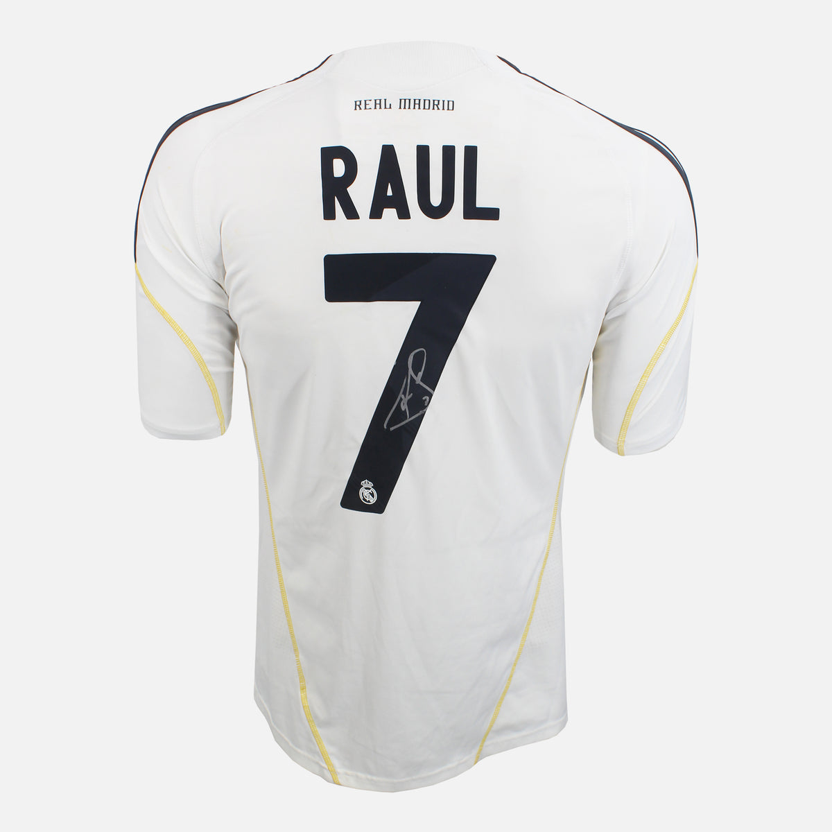 Raul Signed Real Madrid Shirt 2009-10 Home [7] — Real Madrid signed shirt from the 2009 to 2010 season | The Vault