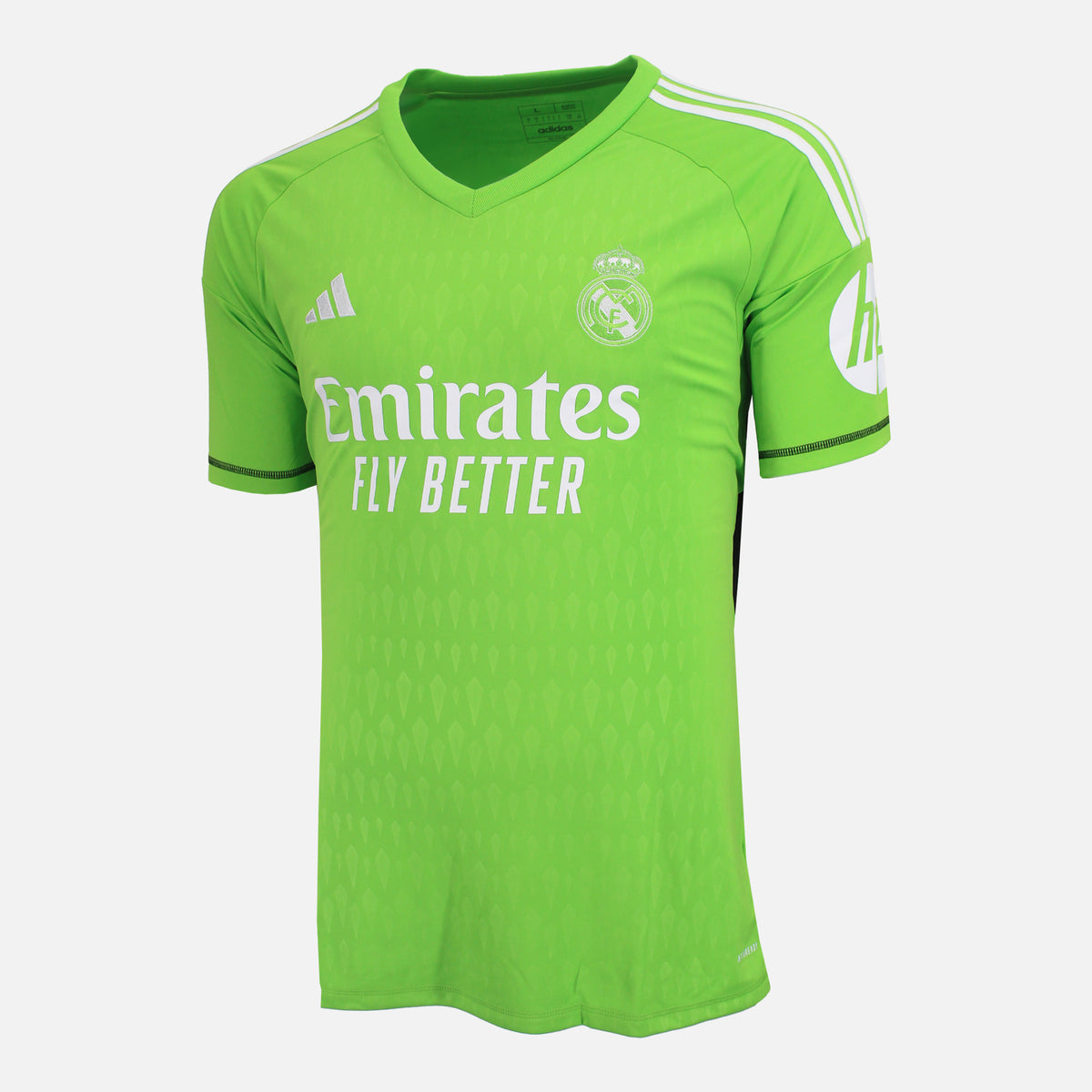 2023-24 Real Madrid Goalkeeper Shirt Courtois 1 [New] L — Looking after your new Real Madrid football shirt | The Vault
